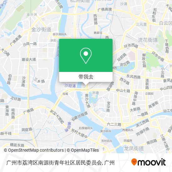 广州市荔湾区南源街青年社区居民委员会地图