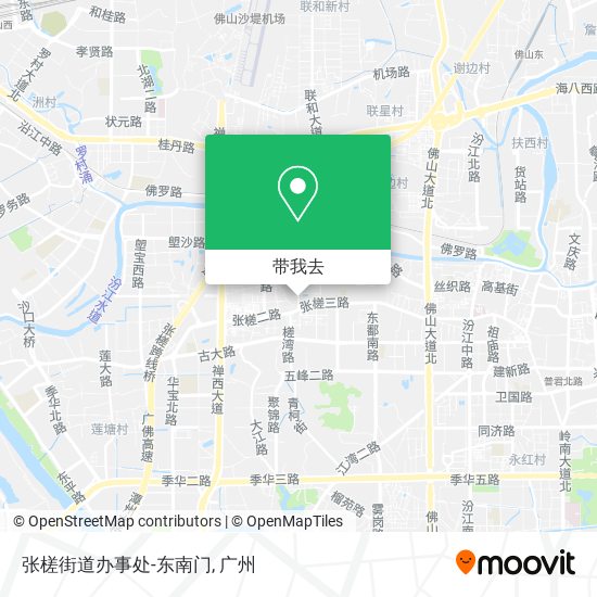 张槎街道办事处-东南门地图