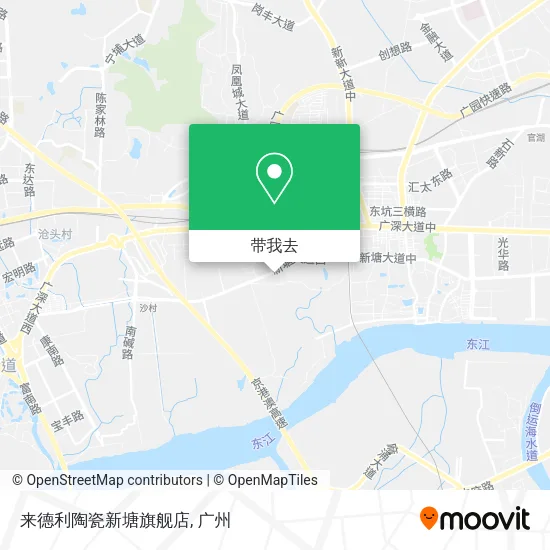 来德利陶瓷新塘旗舰店地图