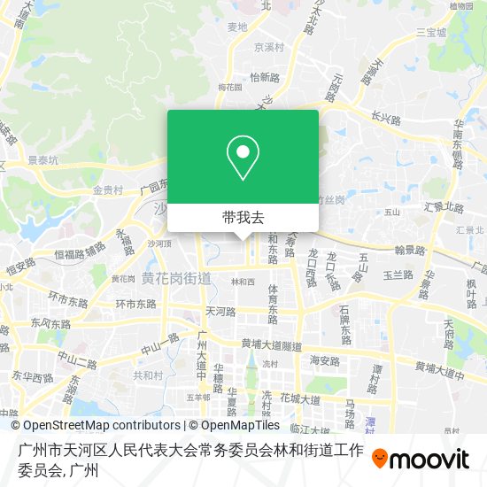 广州市天河区人民代表大会常务委员会林和街道工作委员会地图