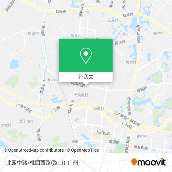 北园中路/桃园西路(路口)地图