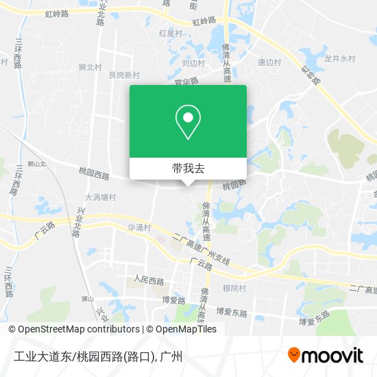 工业大道东/桃园西路(路口)地图