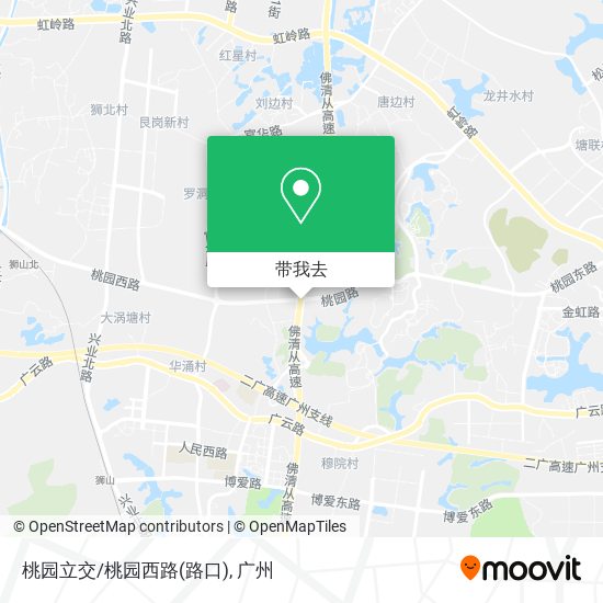桃园立交/桃园西路(路口)地图