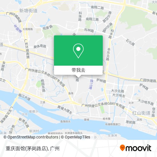 重庆面馆(茅岗路店)地图