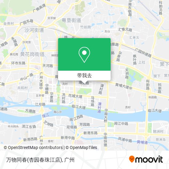 万物同春(杏园春珠江店)地图