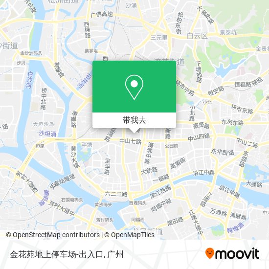 金花苑地上停车场-出入口地图