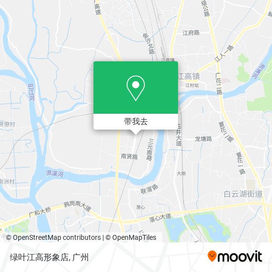 绿叶江高形象店地图
