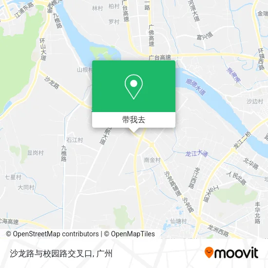 沙龙路与校园路交叉口地图