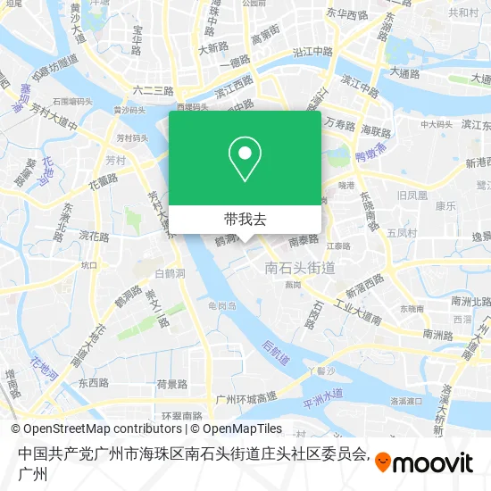 中国共产党广州市海珠区南石头街道庄头社区委员会地图