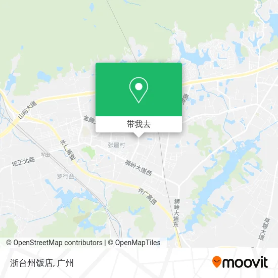 浙台州饭店地图