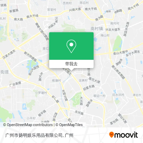 广州市扬明娱乐用品有限公司地图