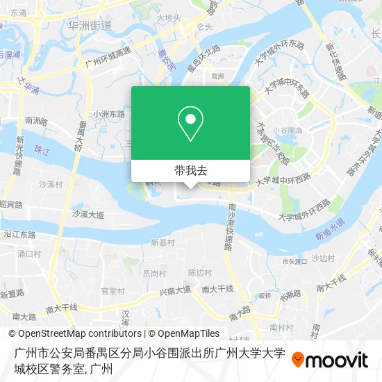 广州市公安局番禺区分局小谷围派出所广州大学大学城校区警务室地图