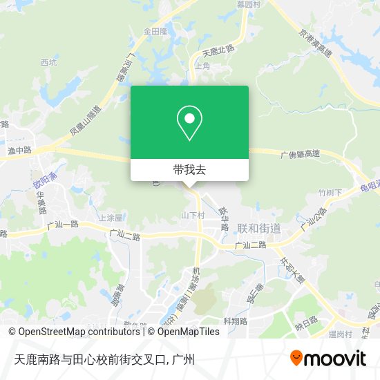 天鹿南路与田心校前街交叉口地图