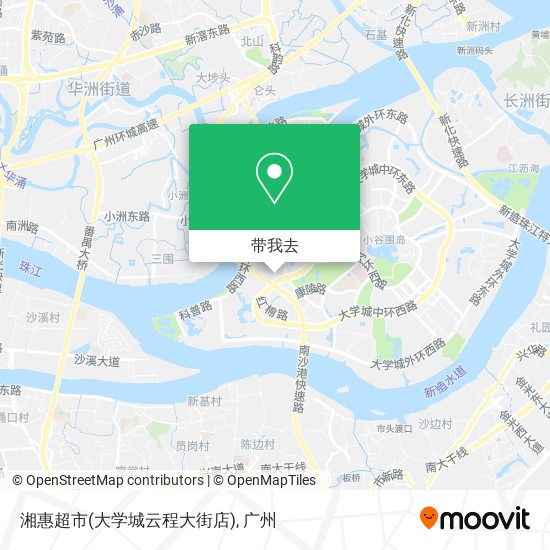 湘惠超市(大学城云程大街店)地图