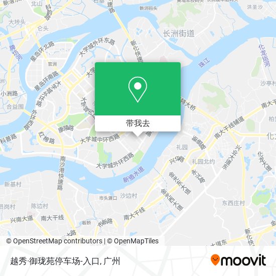 越秀·御珑苑停车场-入口地图