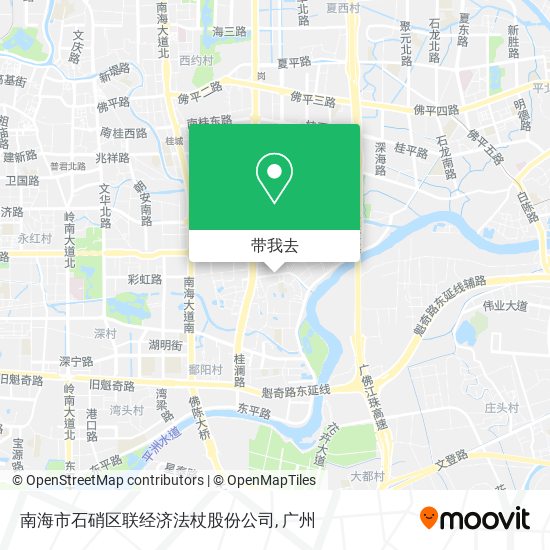 南海市石硝区联经济法杖股份公司地图