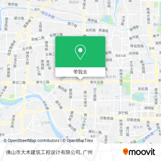 佛山市大木建筑工程设计有限公司地图