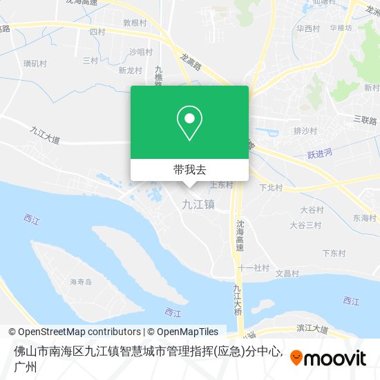 佛山市南海区九江镇智慧城市管理指挥(应急)分中心地图