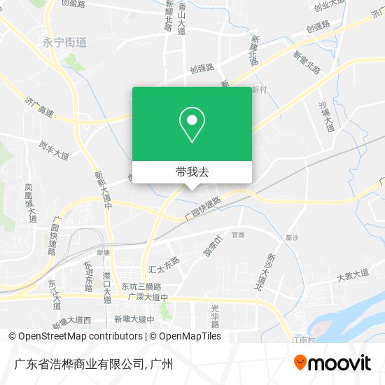 广东省浩桦商业有限公司地图