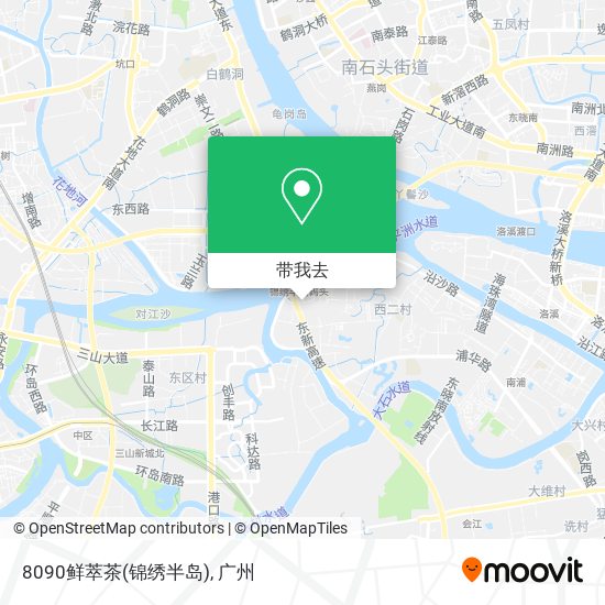 8090鲜萃茶(锦绣半岛)地图