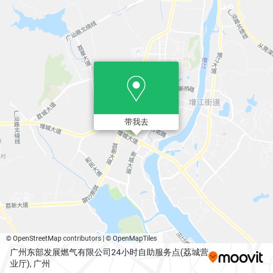 广州东部发展燃气有限公司24小时自助服务点(荔城营业厅)地图