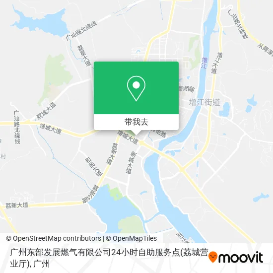 广州东部发展燃气有限公司24小时自助服务点(荔城营业厅)地图