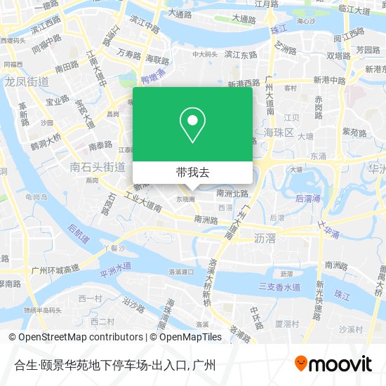 合生·颐景华苑地下停车场-出入口地图