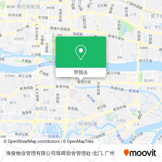 海俊物业管理有限公司珠啤宿舍管理处-北门地图