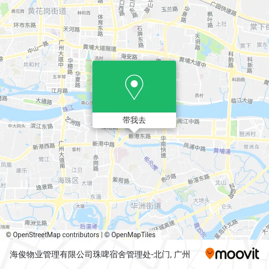 海俊物业管理有限公司珠啤宿舍管理处-北门地图