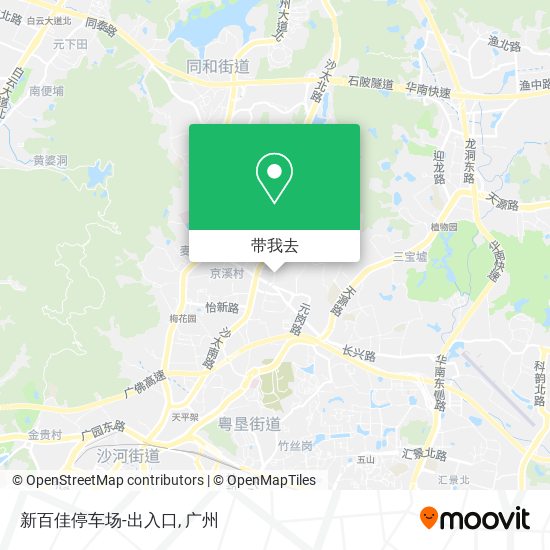 新百佳停车场-出入口地图