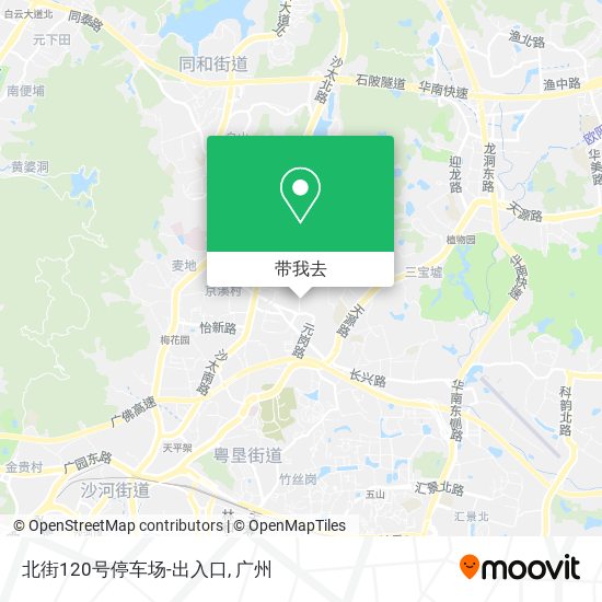 北街120号停车场-出入口地图