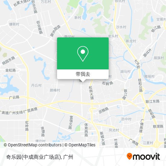 奇乐园(中成商业广场店)地图