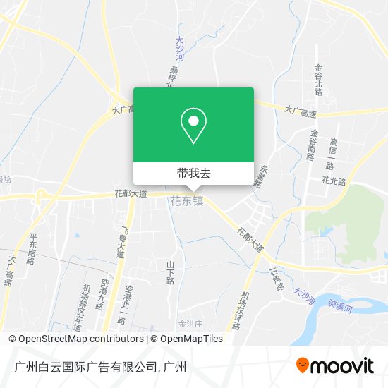 广州白云国际广告有限公司地图