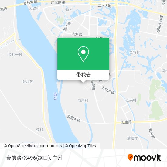 金信路/X496(路口)地图