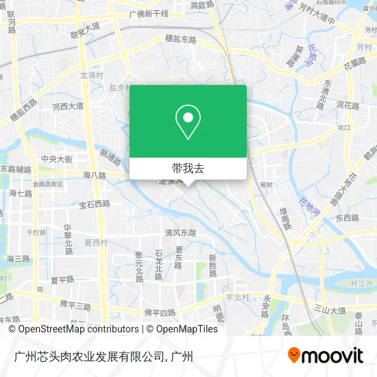 广州芯头肉农业发展有限公司地图