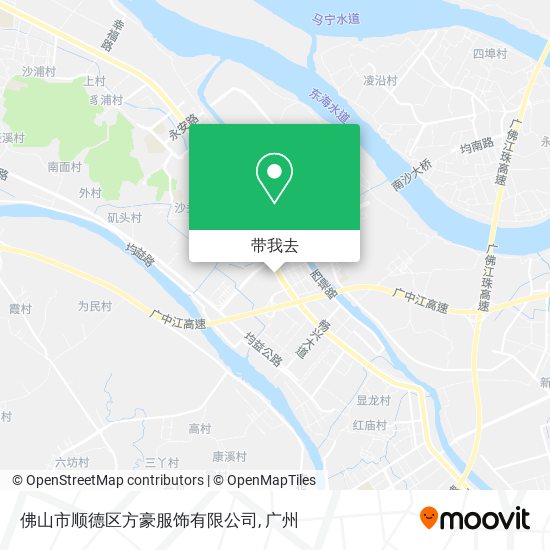 佛山市顺德区方豪服饰有限公司地图