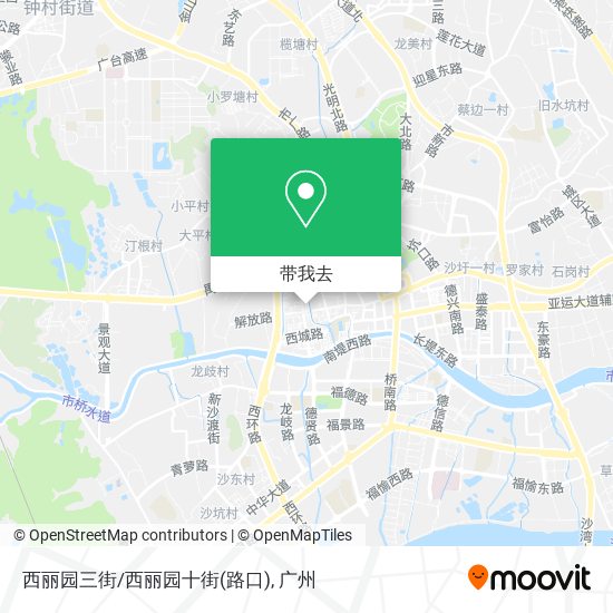 西丽园三街/西丽园十街(路口)地图