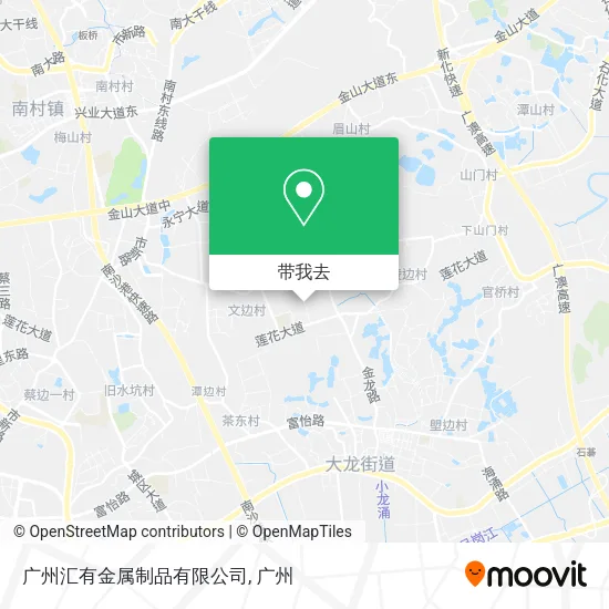 广州汇有金属制品有限公司地图