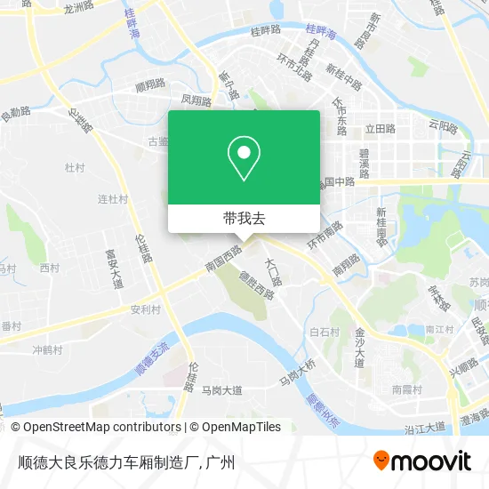 顺德大良乐德力车厢制造厂地图