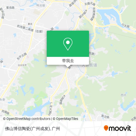 佛山博信陶瓷(广州成发)地图