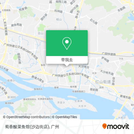 蜀香酸菜鱼馆(沙边街店)地图