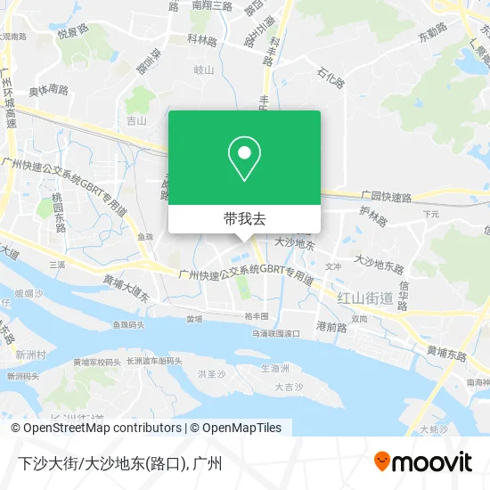 下沙大街/大沙地东(路口)地图