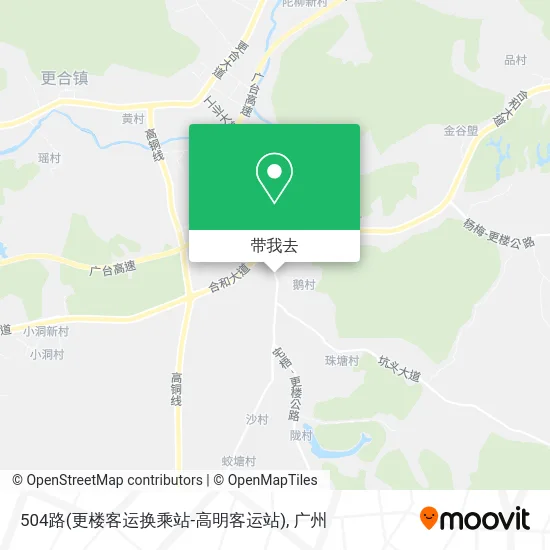 504路(更楼客运换乘站-高明客运站)地图