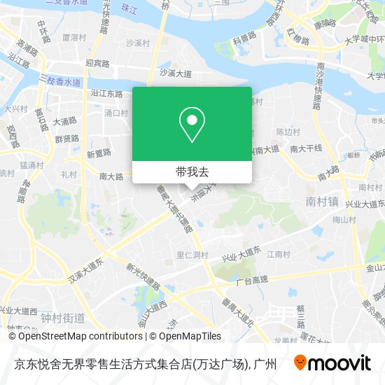 京东悦舍无界零售生活方式集合店(万达广场)地图