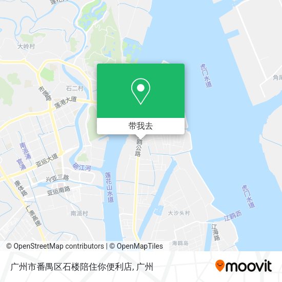 广州市番禺区石楼陪住你便利店地图