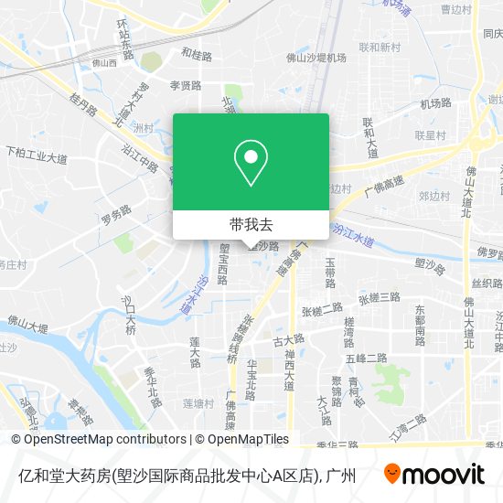 亿和堂大药房(塱沙国际商品批发中心A区店)地图