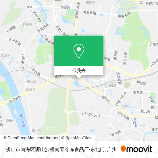 佛山市南海区狮山沙桥南宝冷冻食品厂-东北门地图
