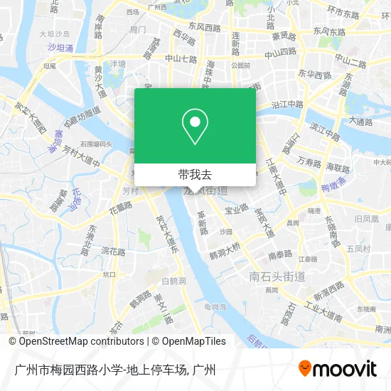 广州市梅园西路小学-地上停车场地图