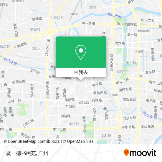 廣一德书画苑地图