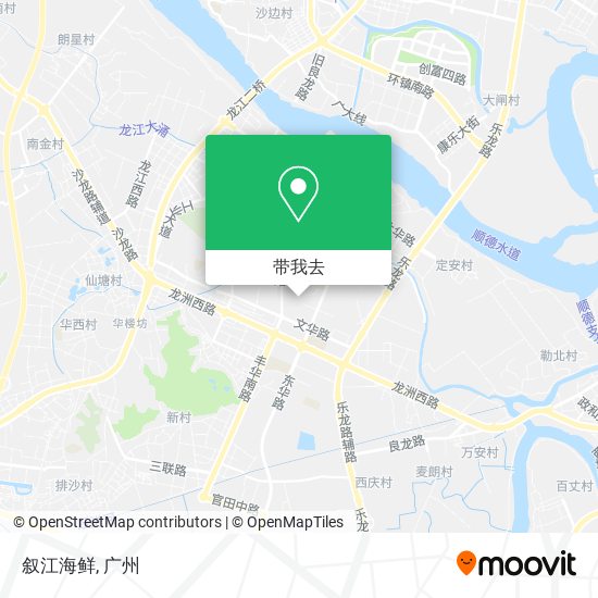 叙江海鲜地图